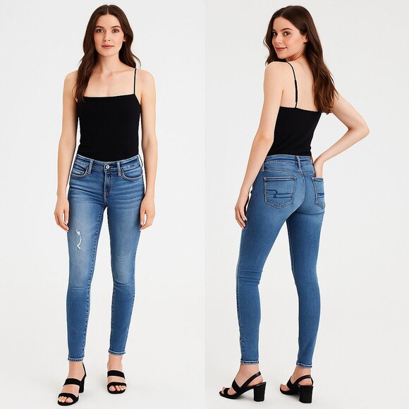 American Eagle Outfitters Denim - AE 🦅 AMERICAN EAGLE Women’s Low-Rise Skinny Jeans - Size 6 👖💙